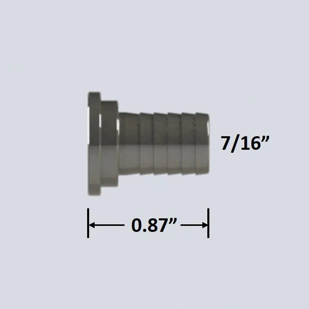 7/16" Barb Stainless Steel Barbed Beer Hose Nipple Wholesale Beer Parts