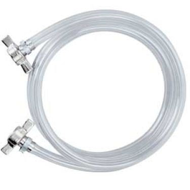 6 Ft. of 3/8" ID Clear Vinyl Beer Jumper w/ Wing Nuts