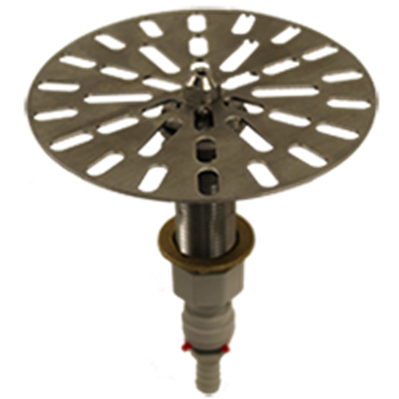 Perlick 68743SS Glass Rinser, Stainless Steel