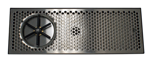 20" W X 7" D S/S Drip Tray With Glass Washer (Sprayer Mounted To The Side)