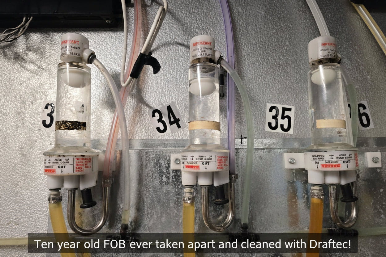 Ten year old FOBs never taken apart and cleaned with Draftec!