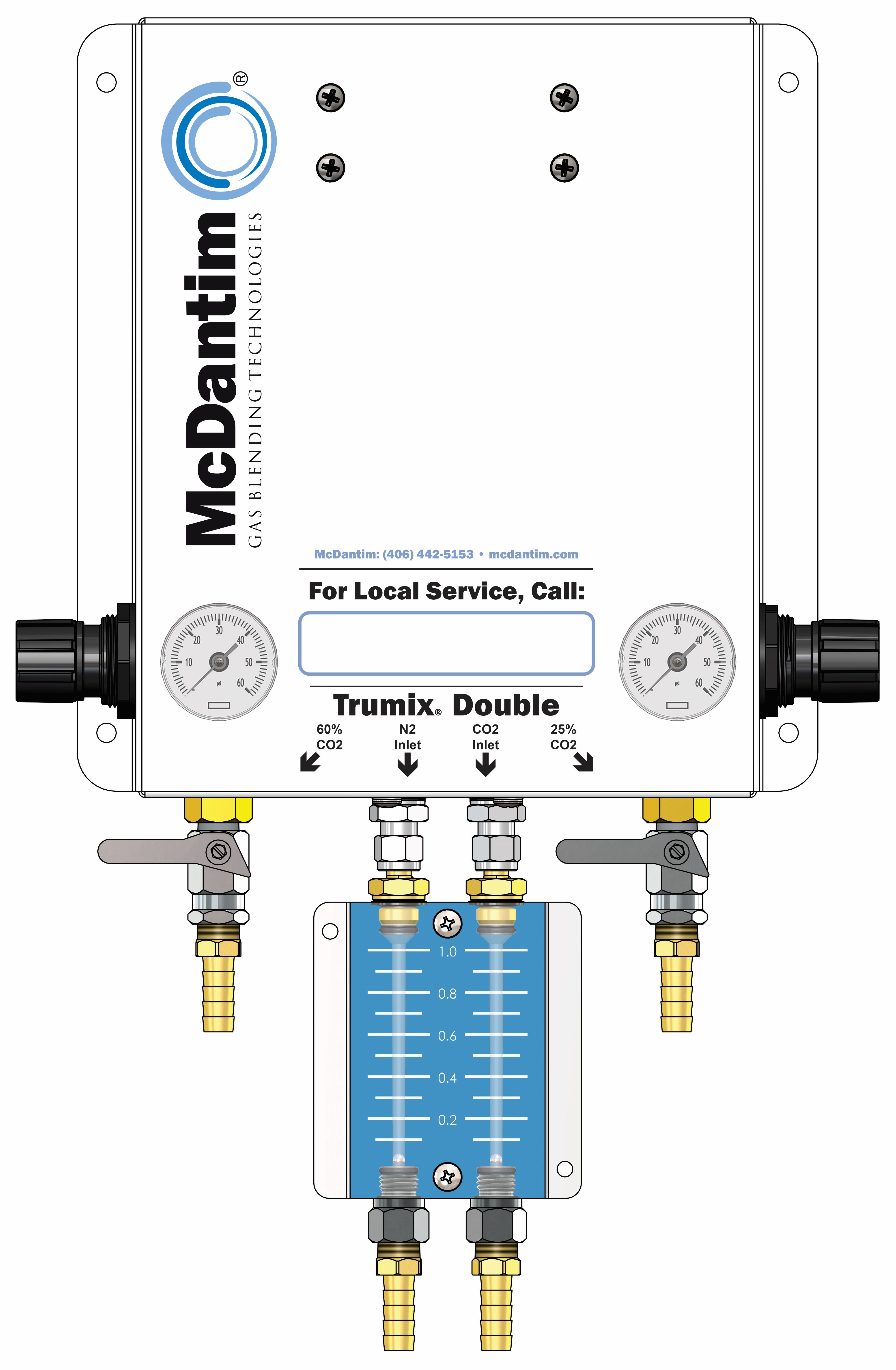 McDantim Double Blender Trumix - Includes Inline Leak Detector McDantim