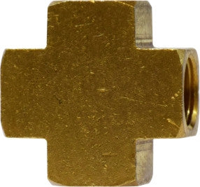 Brass Cross With Four 1/4" FPT Ports Wholesale Beer Parts