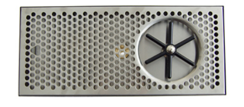 16" W X 7" D S/S Drip Tray With Glass Washer