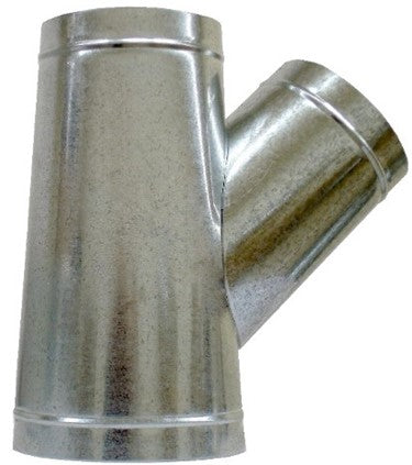 4" Galvanized Metal "Y" Duct Fitting